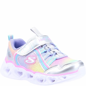 Skechers Heart Lights Rainbow Lux Sports Shoes Soft Interior