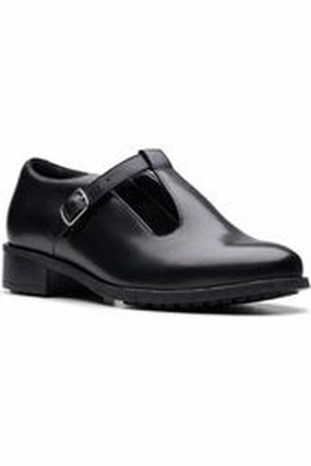Leather Upper Durable Clark Havisham Bar black leather