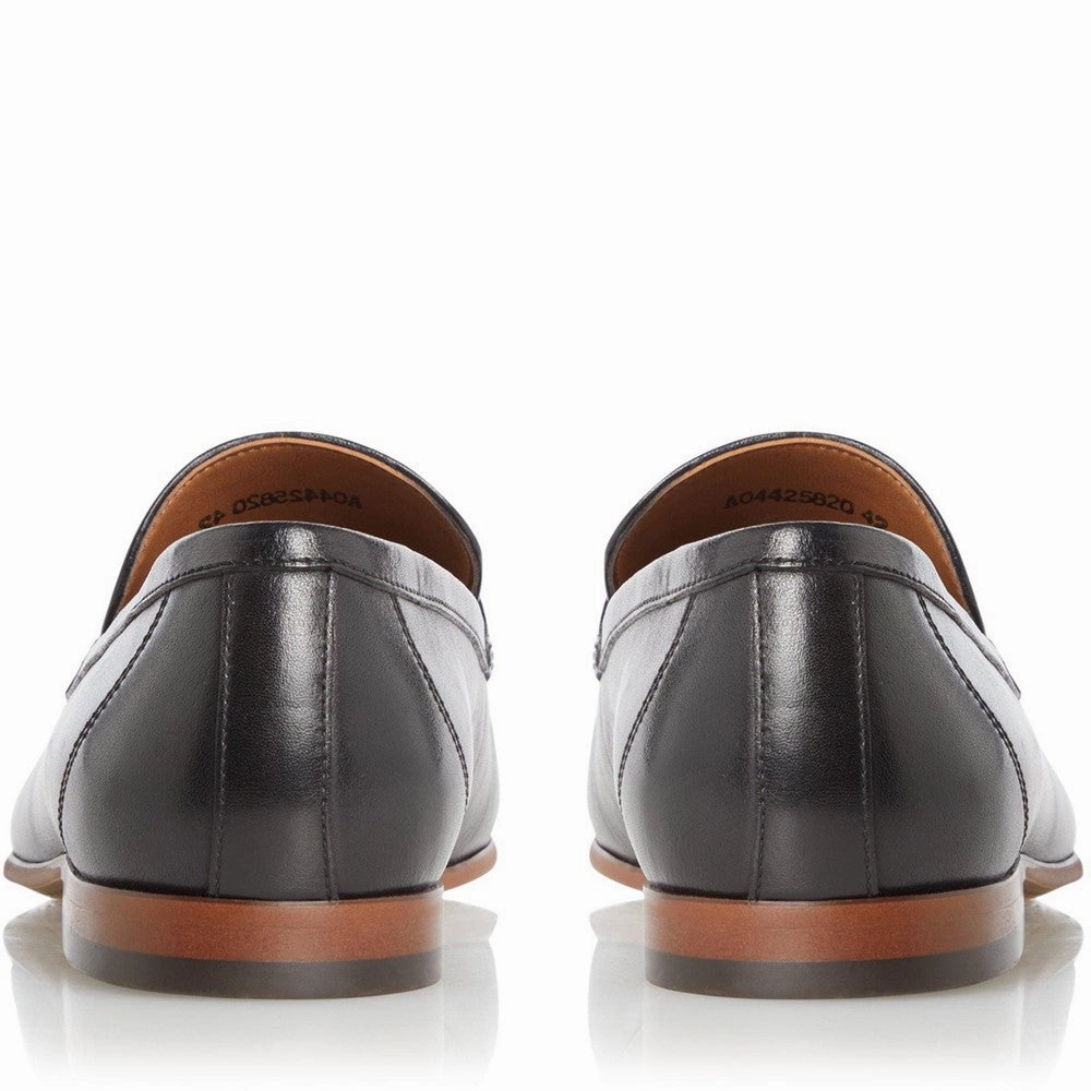 Sharp Cut Dune Santino Woven Trim Loafers