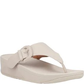 Fitflop Lulu Buckle Toe Post Sandals Flexible Vacation Shoes