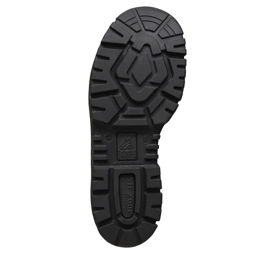 Barn Work Boots Mongrel 261020 Zipsider Safety Steel Toe Work Boots - Black