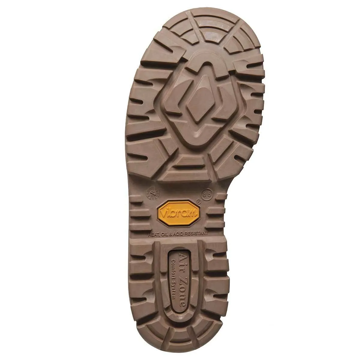 Tall Work Boots Mongrel 561060 High Leg Zipsider Scuff Cap Work Boots - Stone