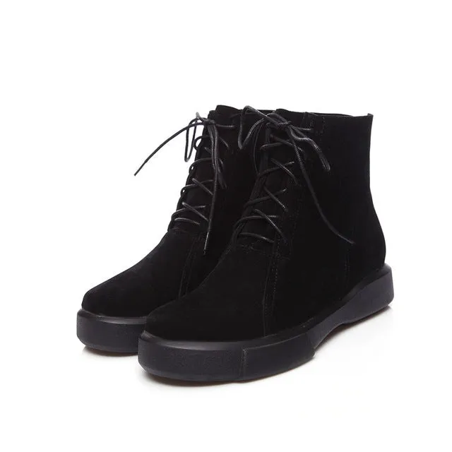 Womens Flat Boots MORAZORA  Ankle Boots