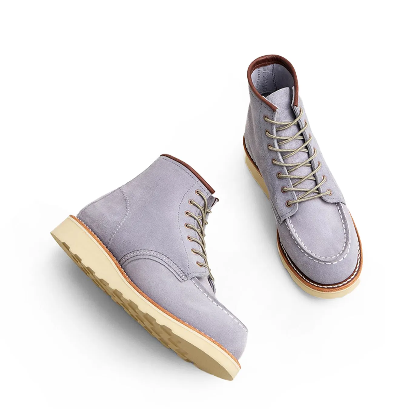Red Wing Womens 6-Inch Classic Moc Dusty Lavender Abilene ZipUp Reinforced Heel Counter