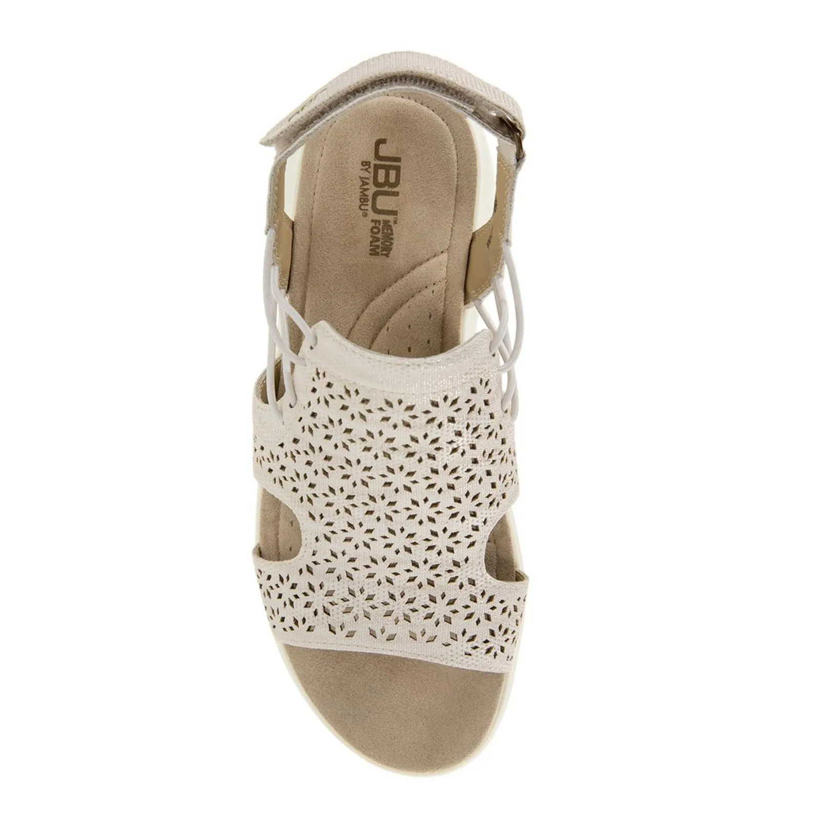 Women's JBU by Jambu, Francis Sandal Rubber Sole
