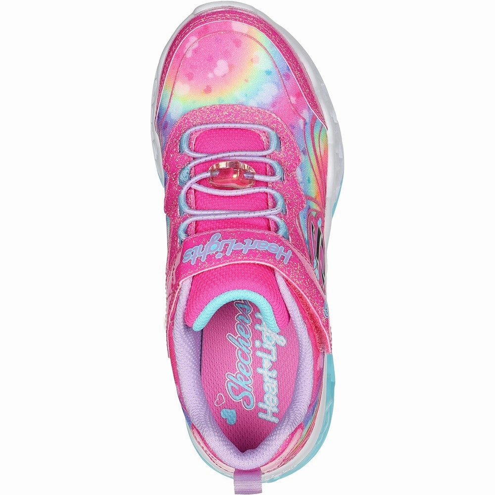 Skechers Flutter Heart Lights - Groovy Swirl Shoe Snug Lining