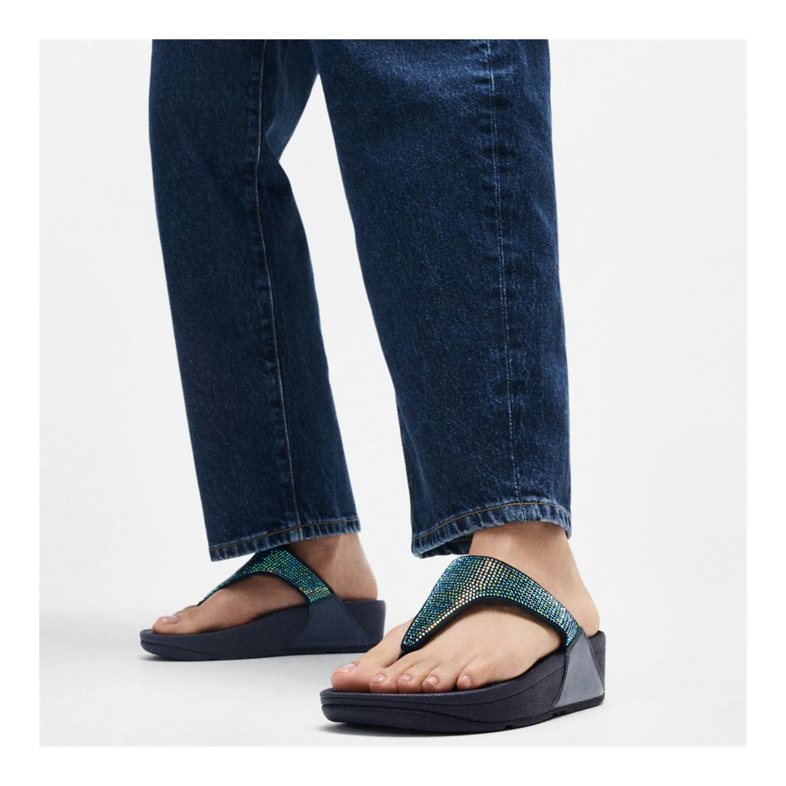 Quick Fit Shoes Women's FitFlop, Lulu Crystal Thong Sandal