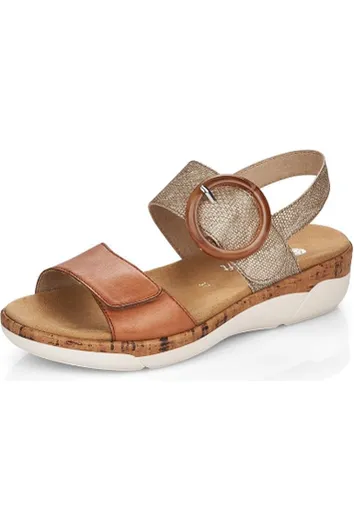 Summer Footwear Essentials Remonte Ladies sandals R6853-90 in Metallic