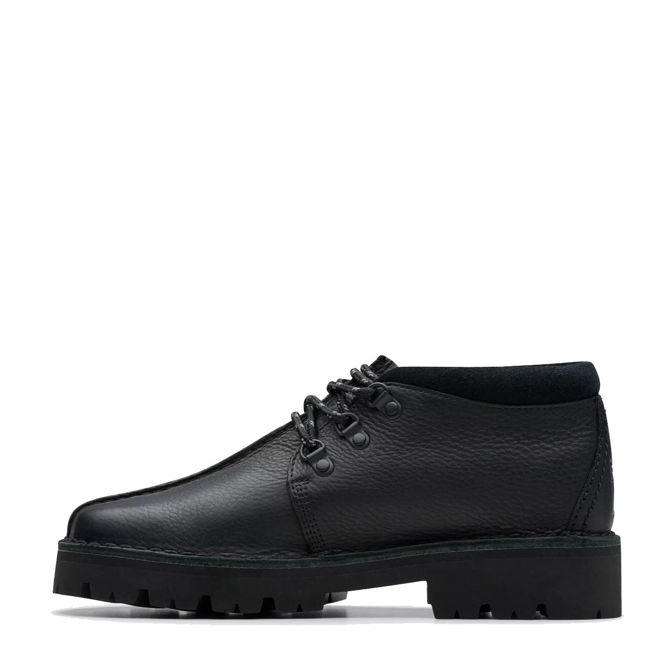 Abrasion resistant Eco Fiber Clarks Originals Trek Hike Shoe Black Leather