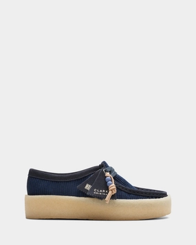 Zipper Closure Comfortable fit Wallabee Cup. (W) Navy Cord