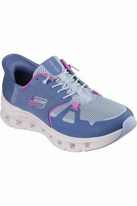 Chic Design orthopedic Skechers Ladies 150420 GLIDE-STEP PRO in Slate/Pink