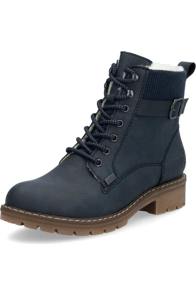 All Fit Rieker Ladies Boots Y9102-14 Navy