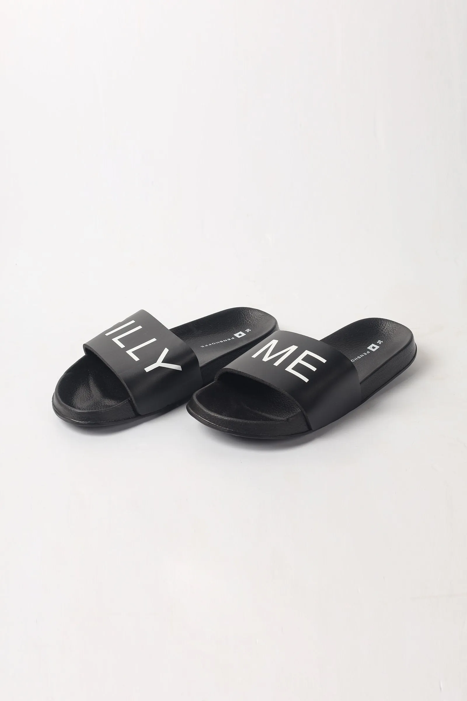 Vegan House Slippers Silly Me Rubber Sliders