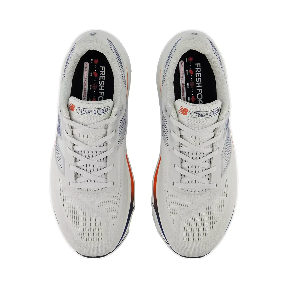 New Balance Men's Fresh Foam X 1080v14 in Grey Matter with Silver Metallic and Inkwell