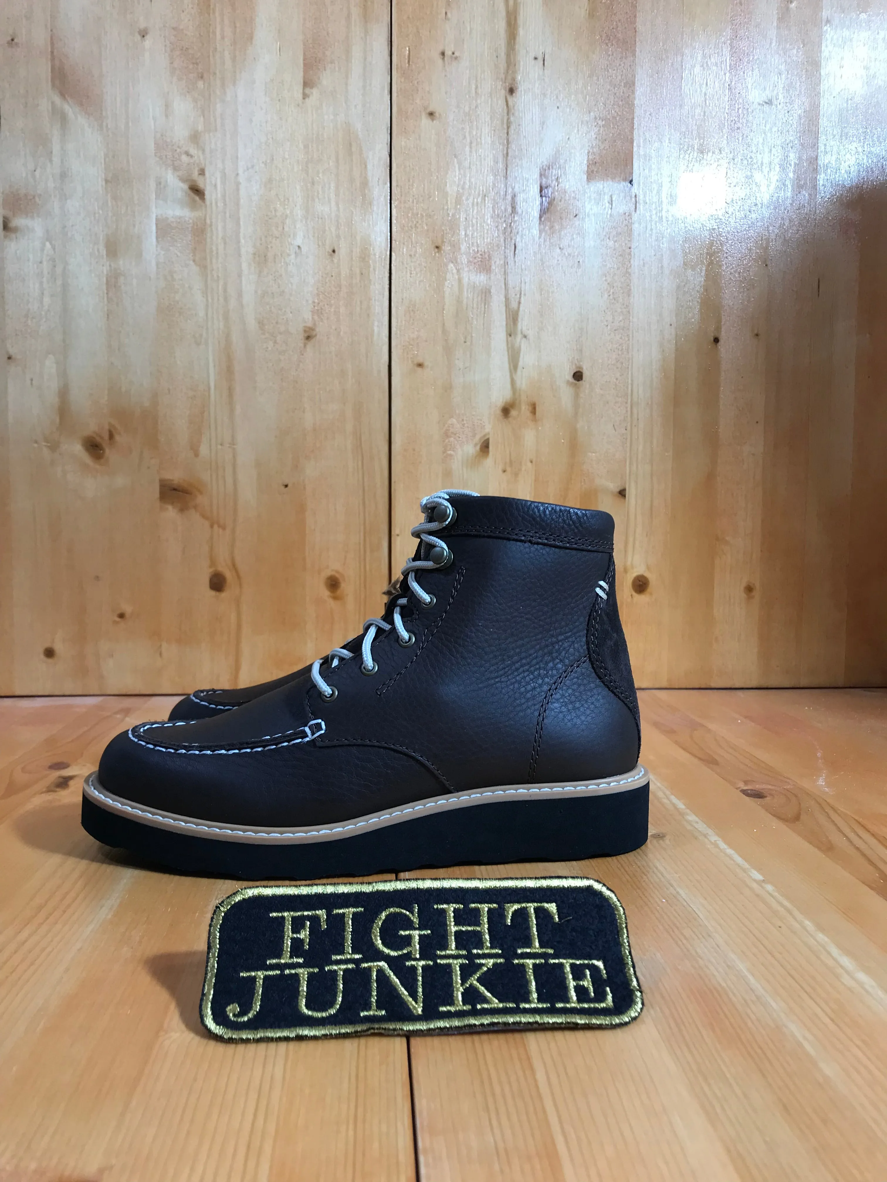 NEW! KODIAK SCOTIA MOCC VAMP WATER RESISTANT Women Size 6.5 &6.0 Leather Lace Up Wedge Boots Dark Brown Super  KD0A4TGSDBX Hummingbird Rain Boots