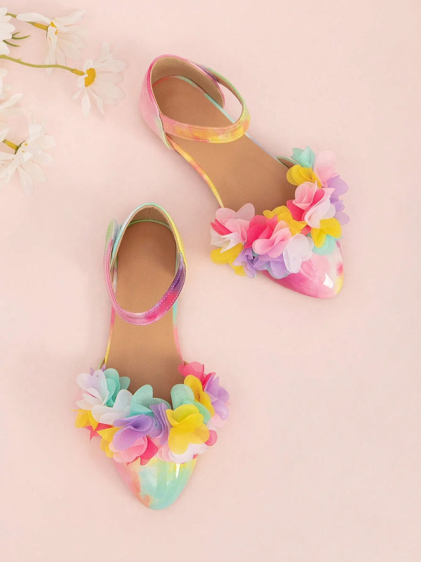 Asics Rulon Gardner Wrestling Shoes New Spring Toddler Girls' Lace Trimmed Pointed Toe Flat Shoes