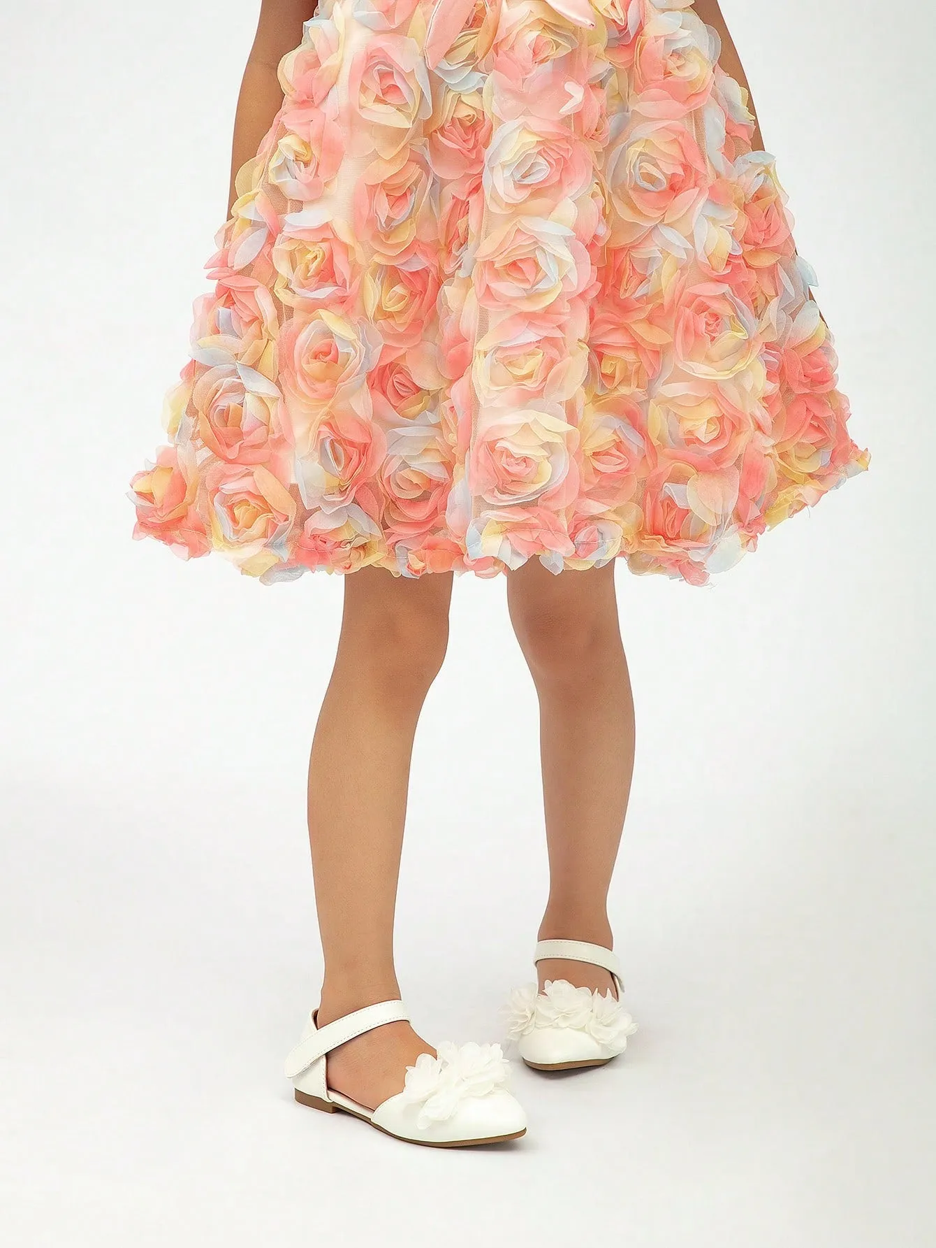 Asics Trainer Shoes New Spring Toddler Girls' Lace Trimmed Pointed Toe Flat Shoes