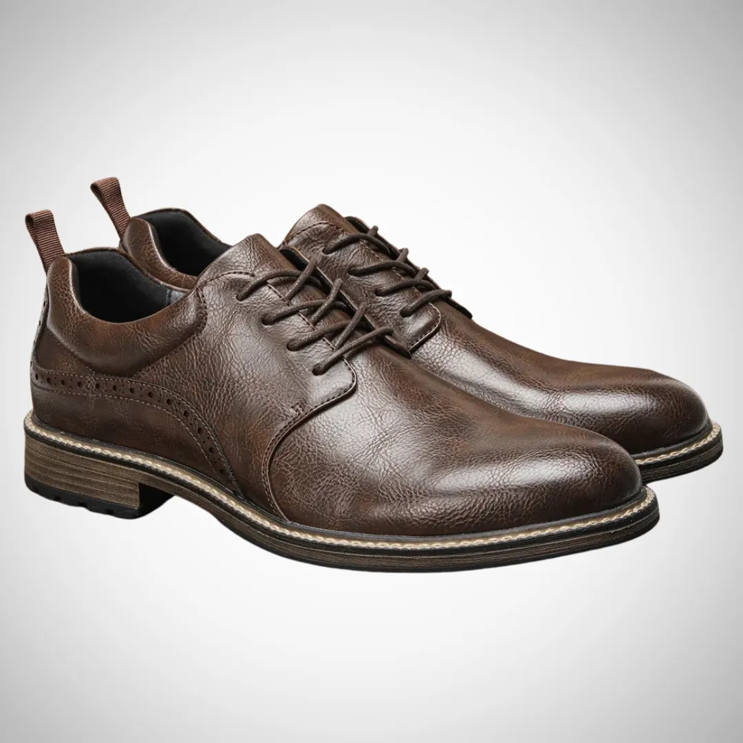 Plaid Boots Nikodemus Vegan Leather Lace-Up Shoes