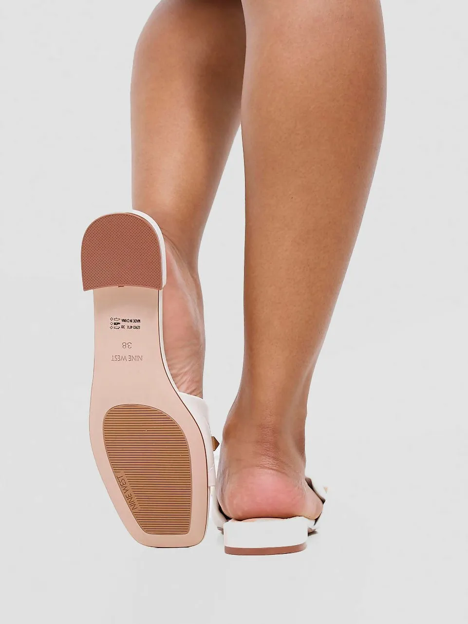 Nine West Izro Sandal - White Dog Paw Slippers