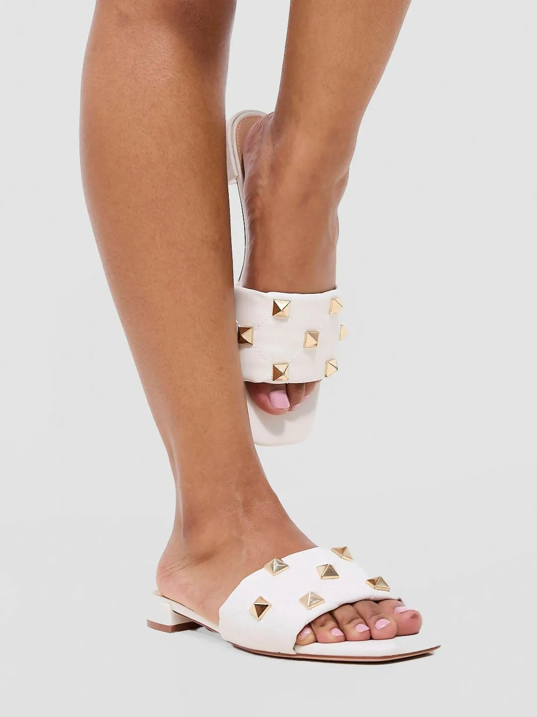 Nine West Izro Sandal - White Tazman Slippers