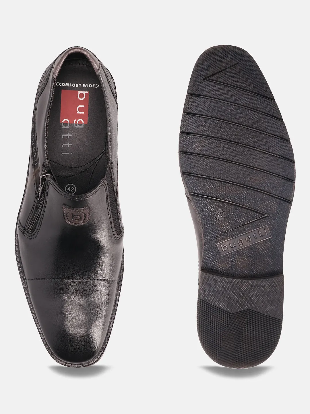 bugatti Black Premium Leather Loafers G.h. Bass Loafers