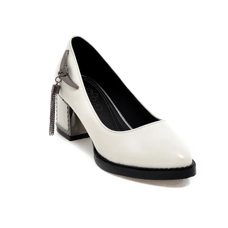 Open Toe High Heel Boots Women's Metal High Heeled Chunky Heels Pumps