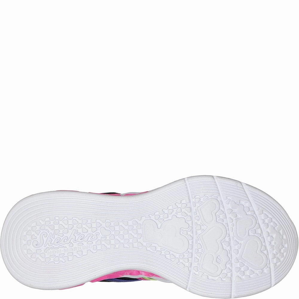 Skechers Flutter Heart Lights - Rainbow Bestie Shoe Anti Fatigue Traction Control
