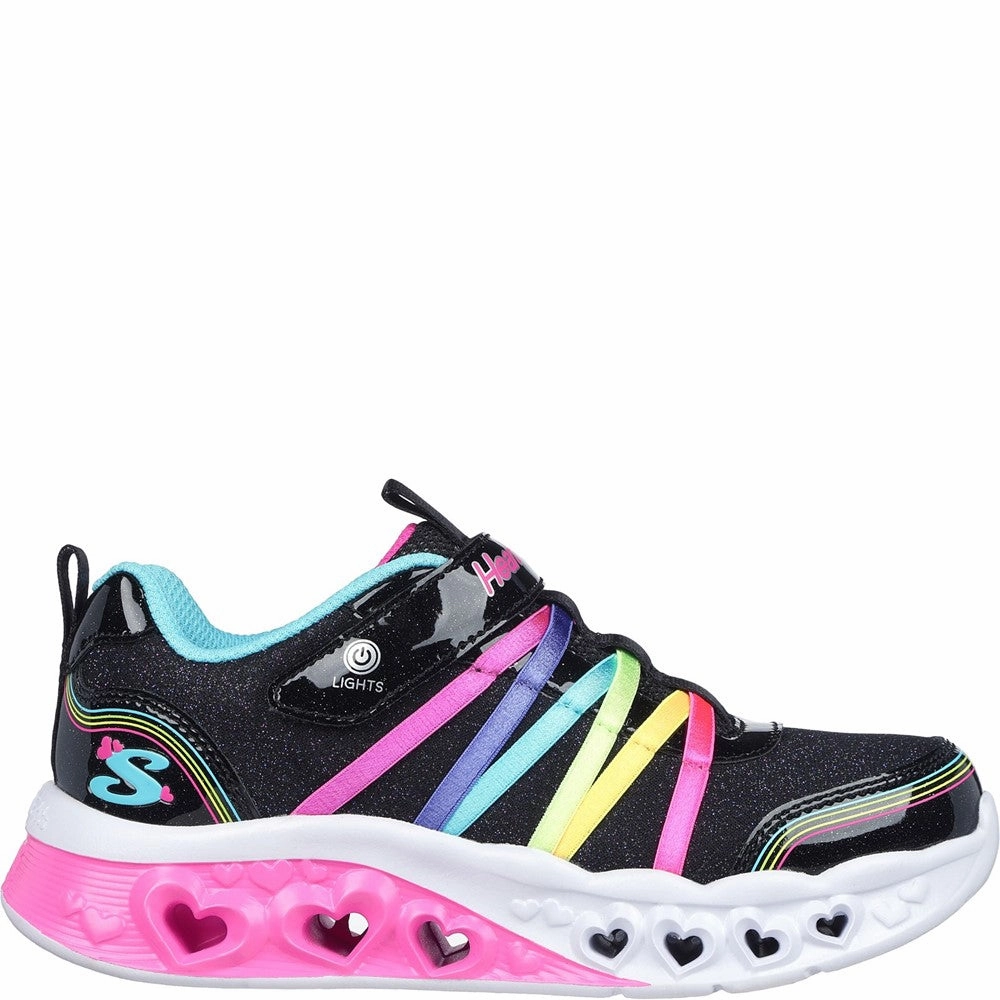Skechers Flutter Heart Lights - Rainbow Bestie Shoe Footstep Care