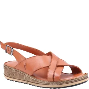 Hush Puppies Elena Cross Over Wedge Sandal Sandal Clasps