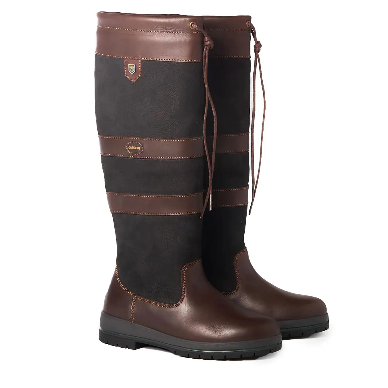 Dubarry Womens Galway Gortex Leather Boot Black Brown Air Flow