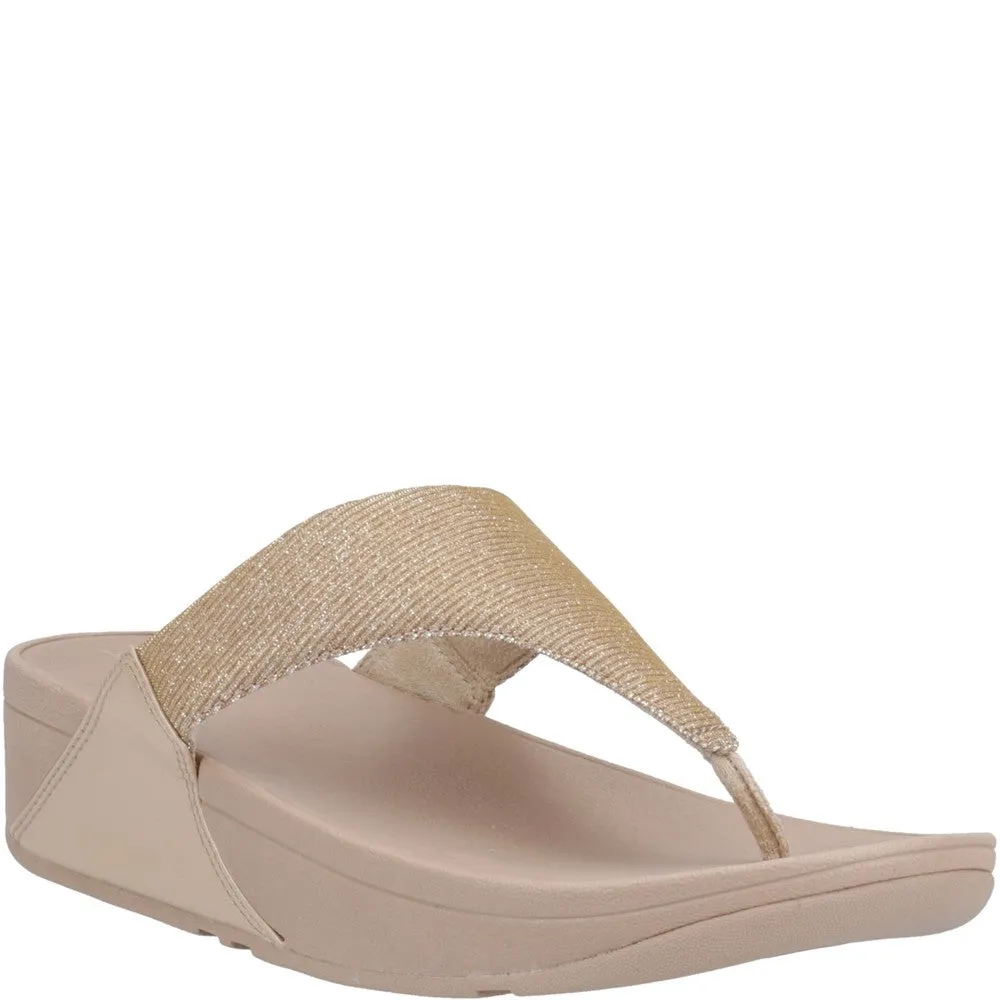 Fitflop Lulu Shimmerlux Toe Post Sandals Breathable Flip-flops easy move