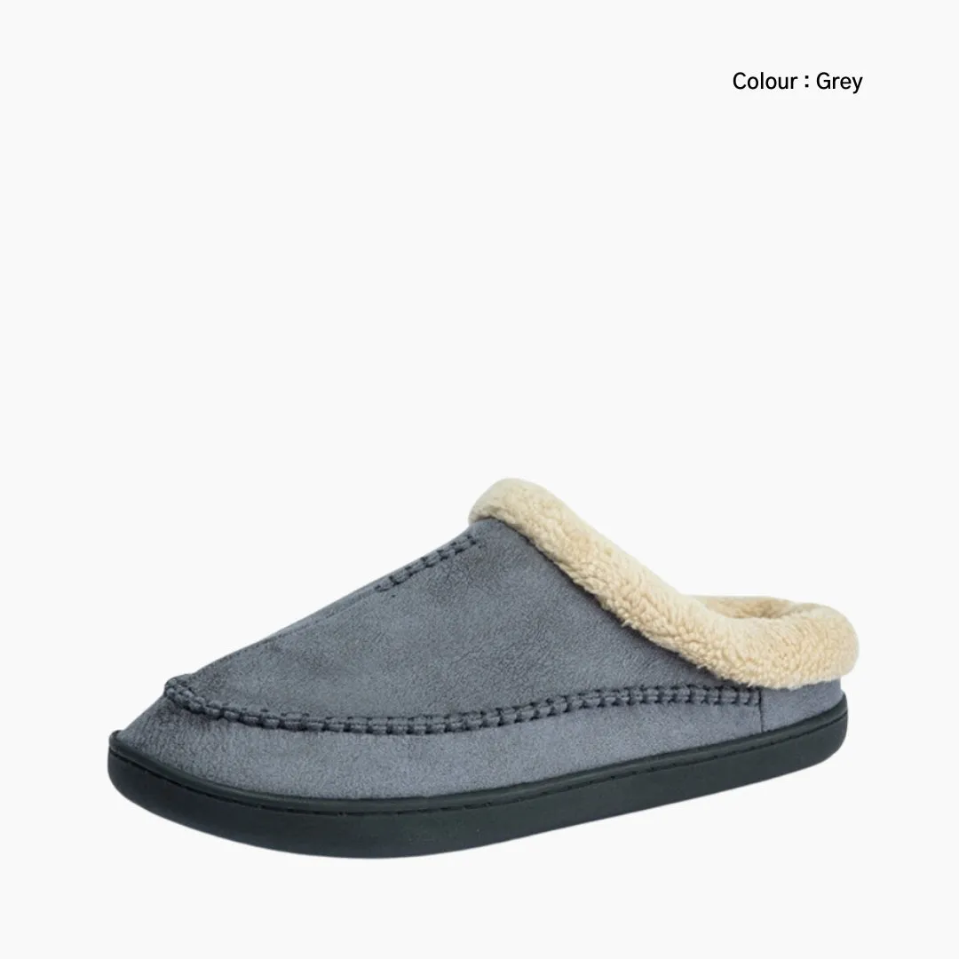 Fuzzy Lined Slippers Non-Slip soft sole, Anti-skid soles: Indoor Slippers for Men