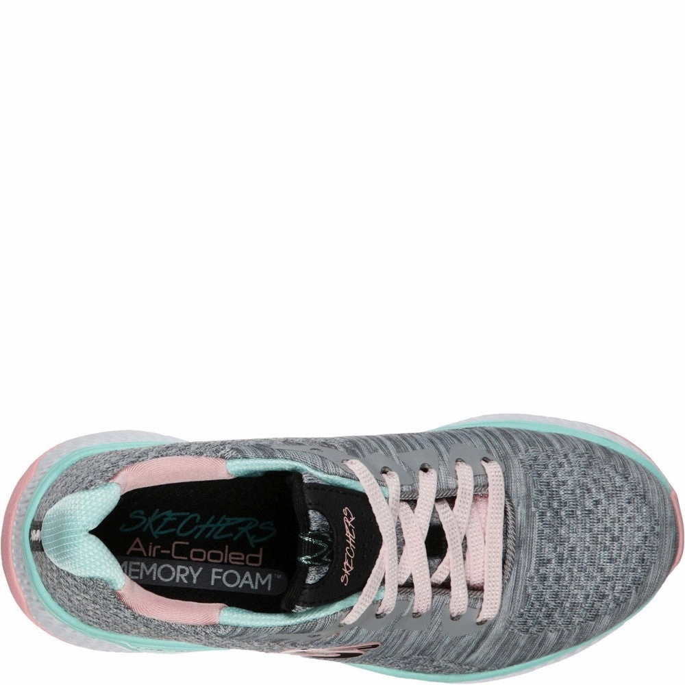Skechers Solar Fuse Brisk Escape Lace Up Trainer Step Easy