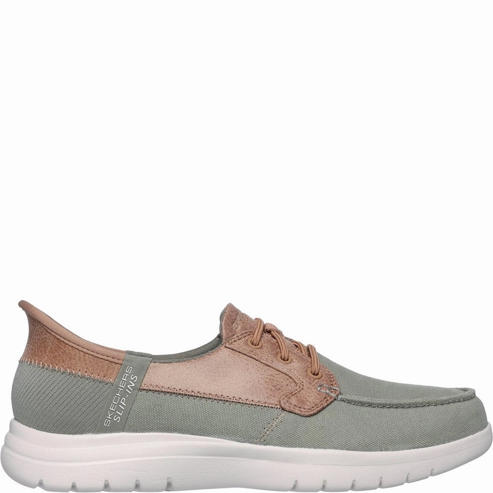 Skechers On-the-GO Flex - Palmilla Boat Shoe Wrinkle Resistant