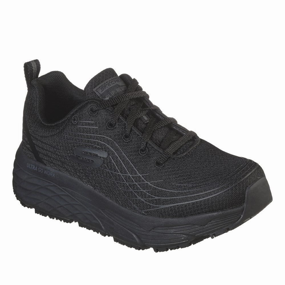 Skechers Workwear Max Cushioning Elite Sr Occupational Shoes AnkleSupport Earth Tone