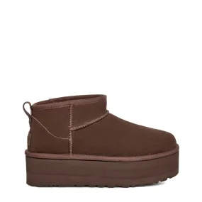 UGG Womens Classic Ultra Mini Platform Boot Burnt Cedar Fitness Enthusiast