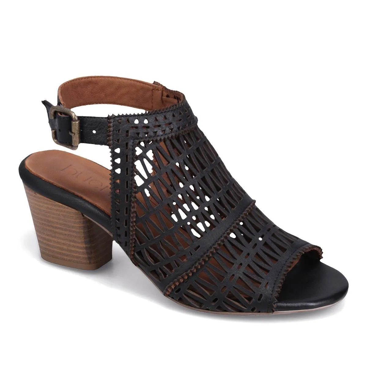 Bueno Candice - Black Indoor Comfortable Outdoor Sandals
