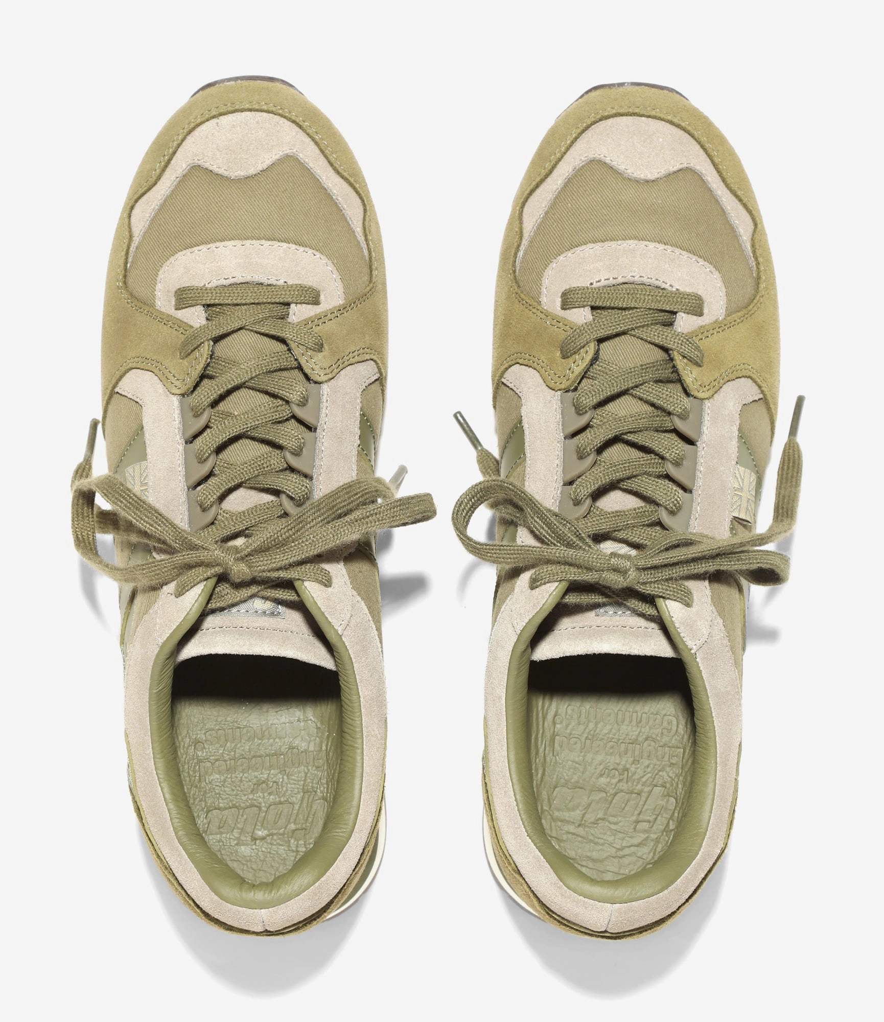 Engineered Garments x Gola - Ranger - Khaki / Rhino synthetic leather Glam support