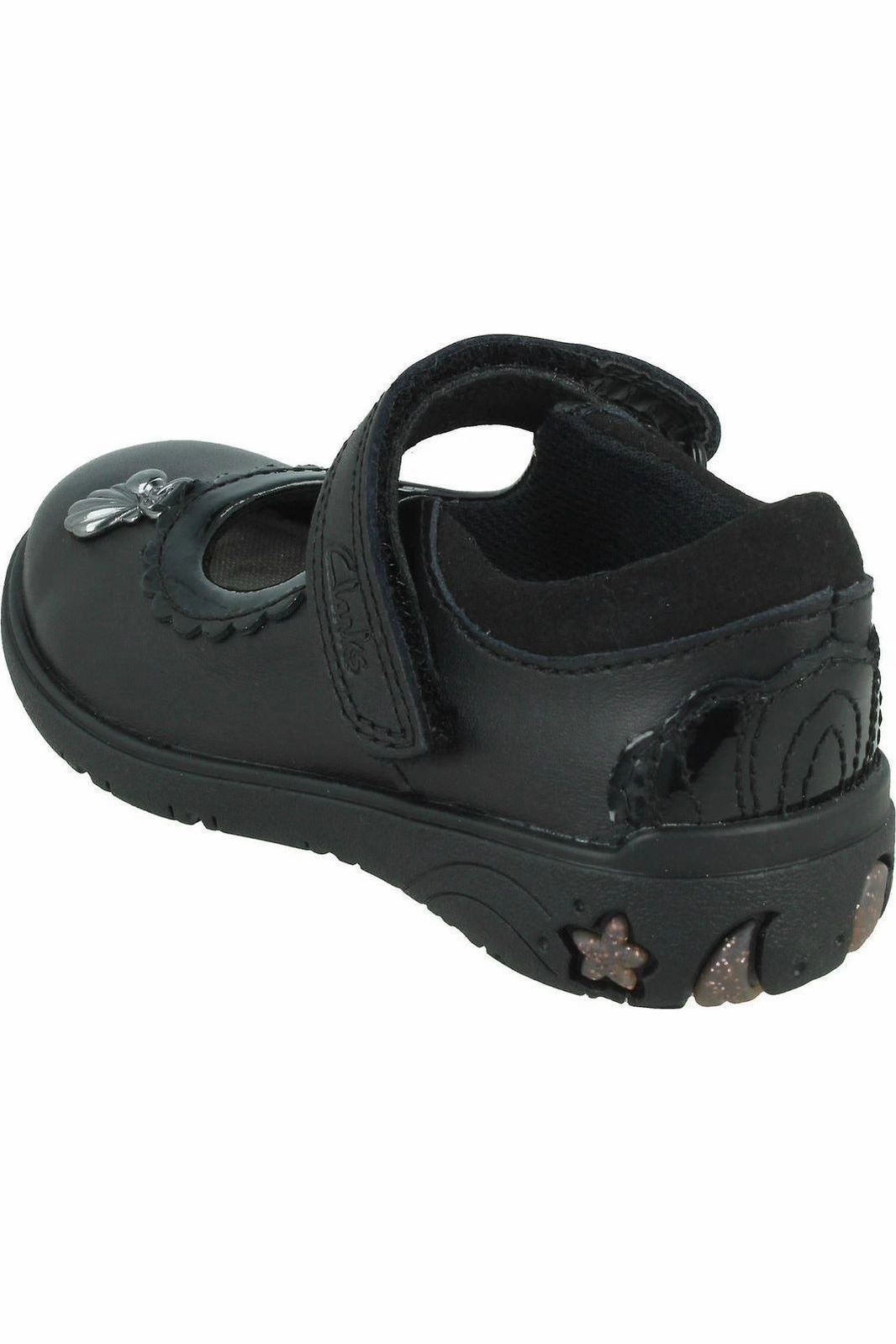 Molded Footbed Clarks Sea Shimmer Toddler black