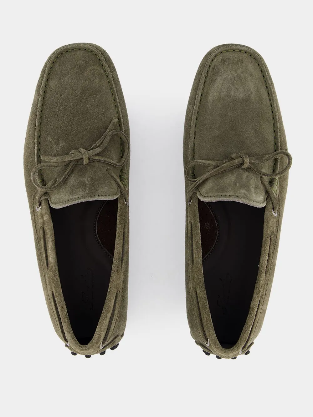Union Loafers Stl Olive Suede Loafers