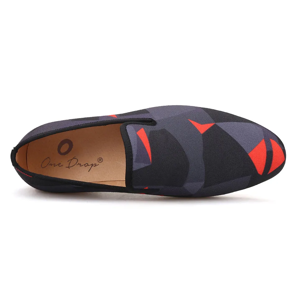 Adrian Smooth Leather Tassel Loafers OneDrop Men Handmade Dress Shoes Camouflage Party Banquet Wedding Prom Loafers