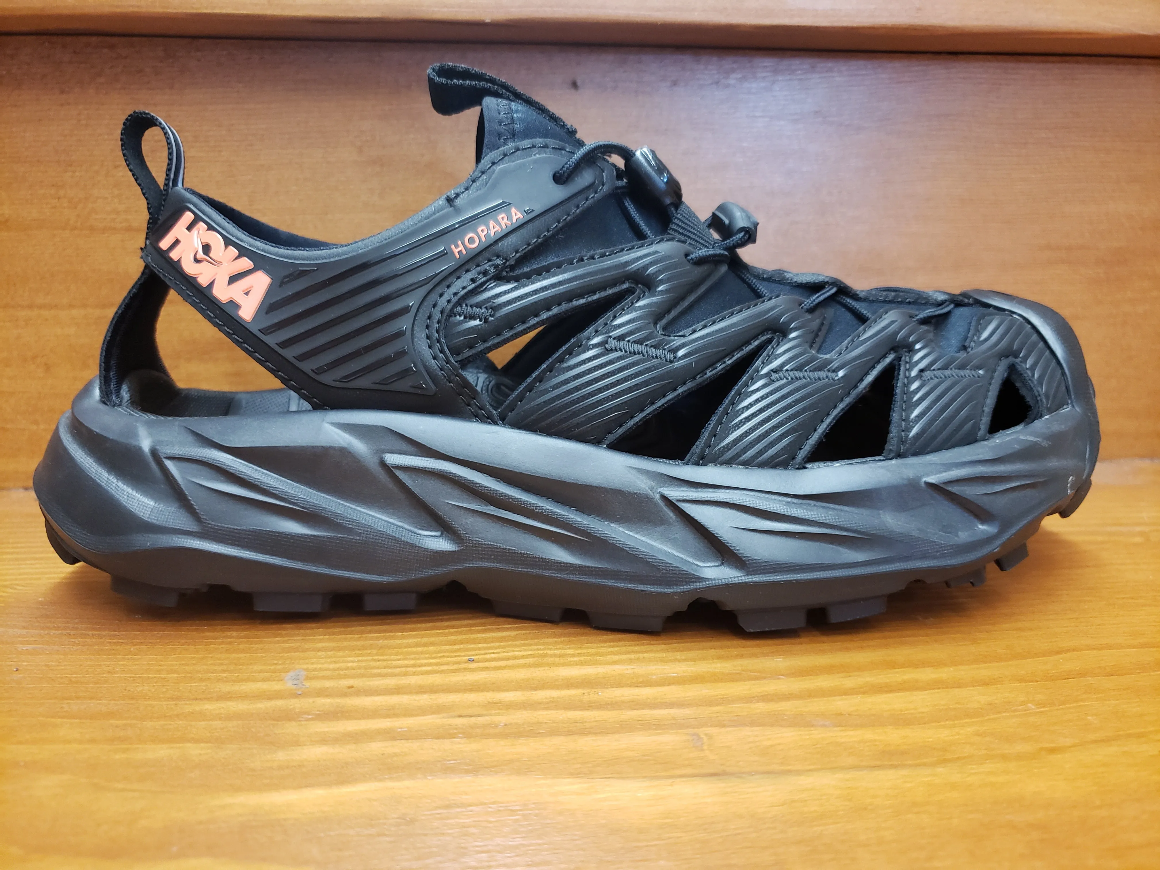 Hoka Hopara Black/Fusion coral 1106535 BFCR Functional Design Foot Stability