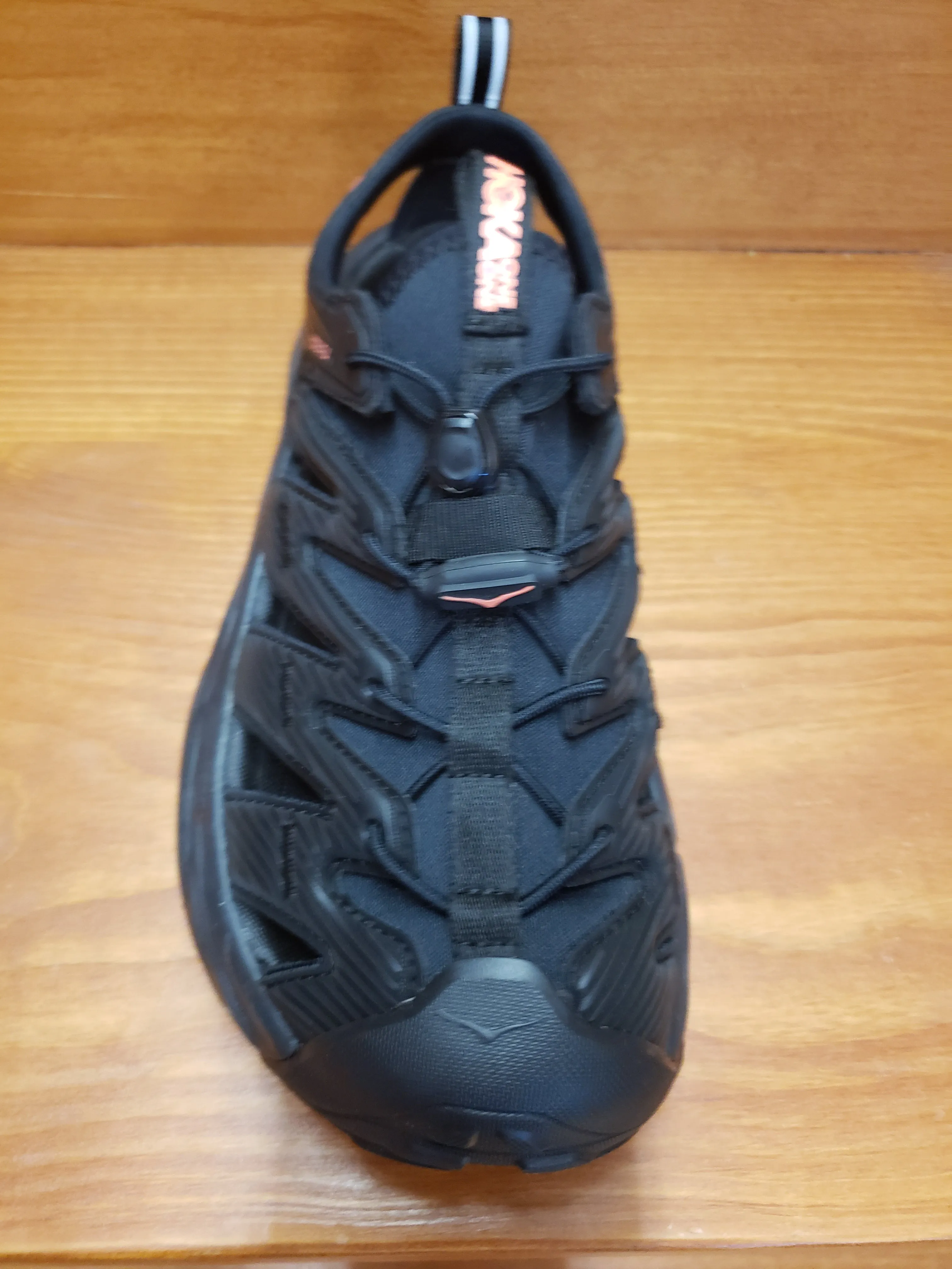 Hoka Hopara Black/Fusion coral 1106535 BFCR Sandal Buckles Light Arch