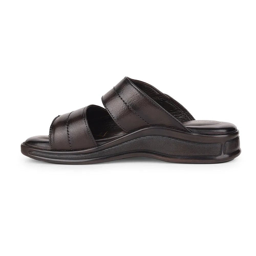 Isotomer Ballet Slippers With Rubber Sole Healers By Liberty 2050-905 Casual Slippers For Men - Brown