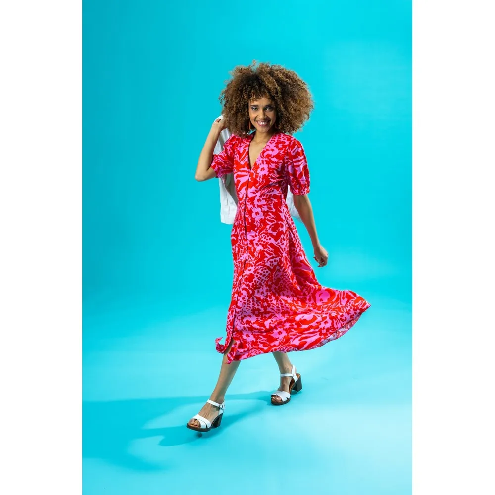 Hush Puppies Georgia Sandal Red Bold