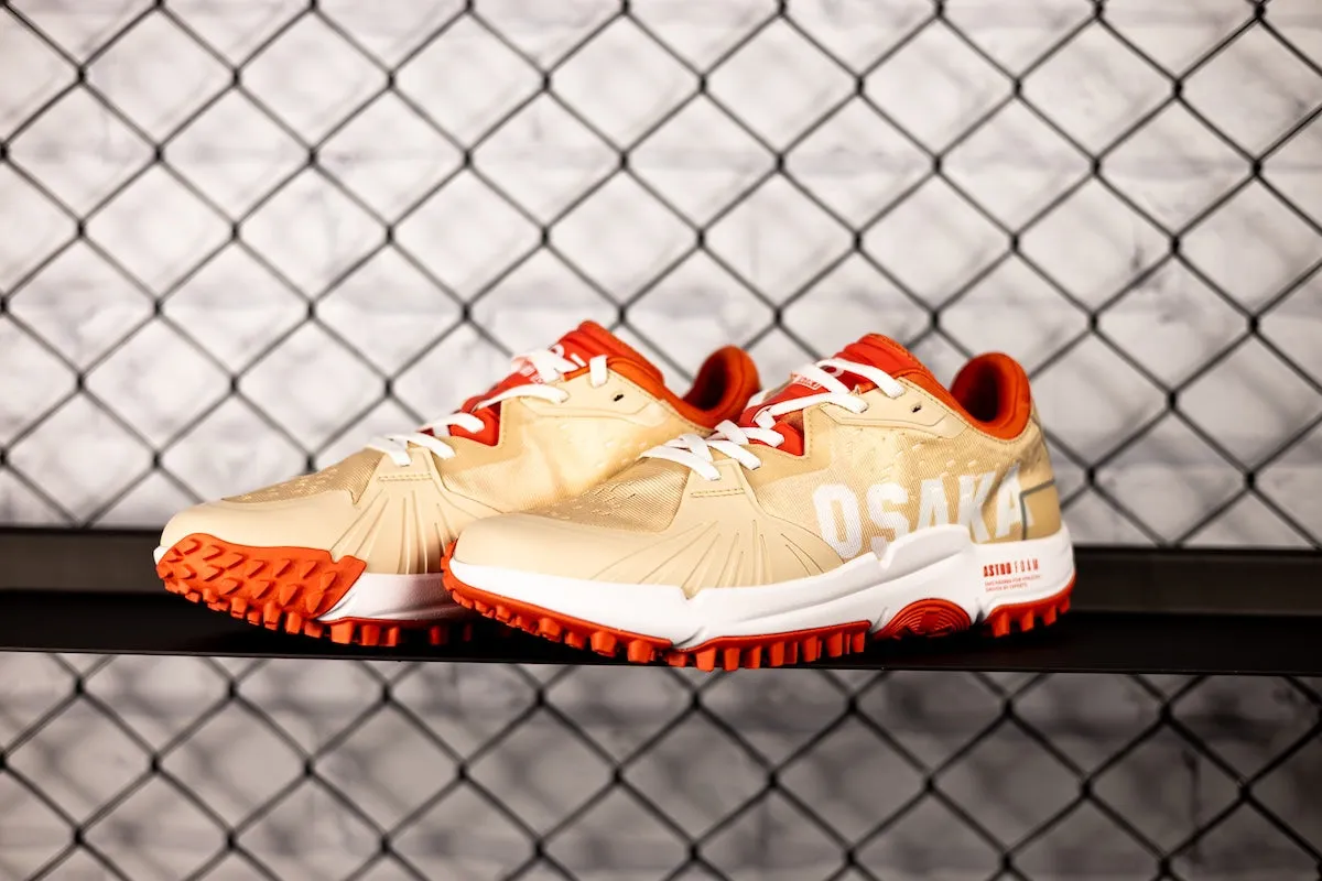 New Balance 327 Women Red Osaka IDO MK2 Almond Peach Shoe 25/26