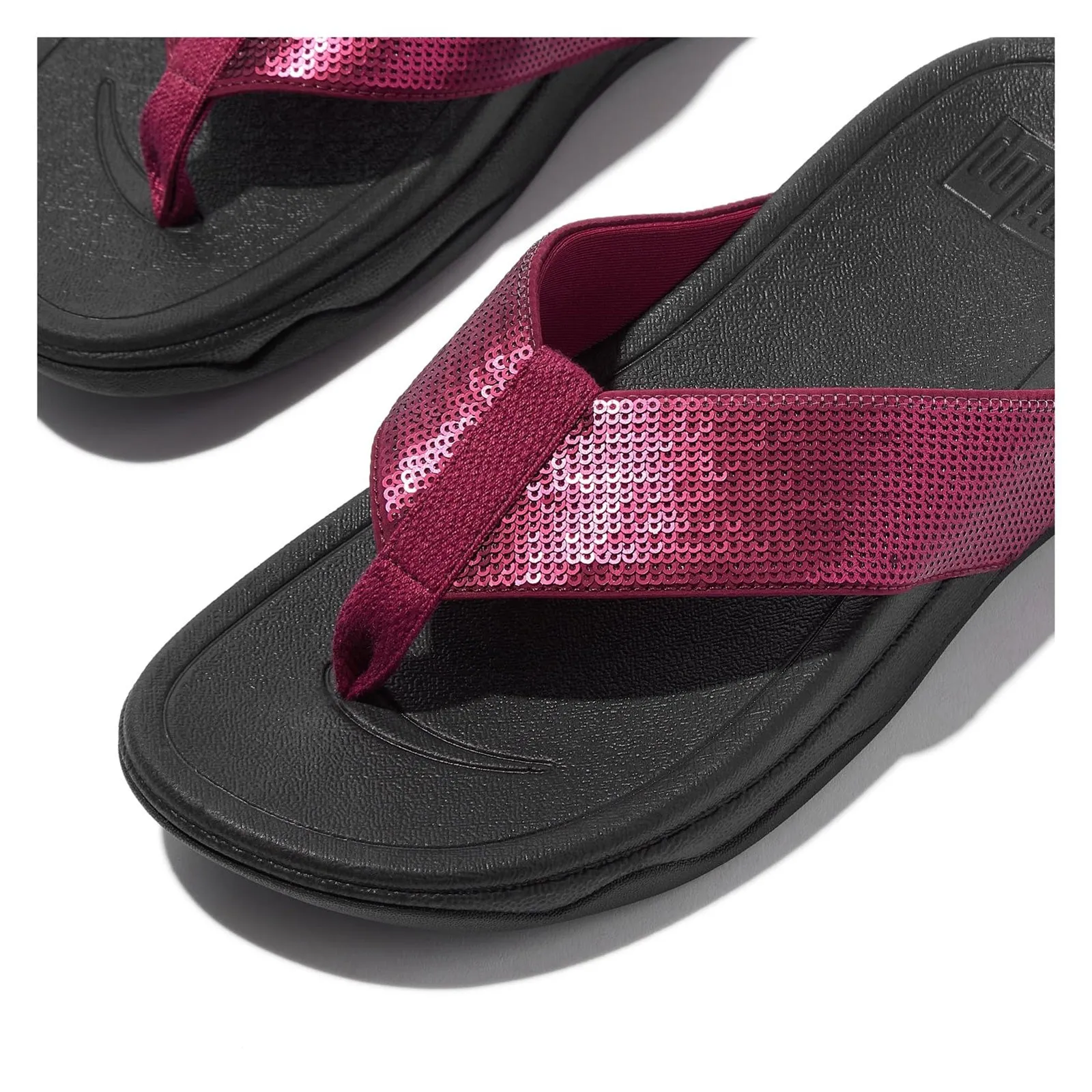 Women's FitFlop, Surfa Sequin Sandal Closed back