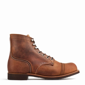 Non-Slip Sole Red Wing Iron Ranger Boot Copper Rough and Tough
