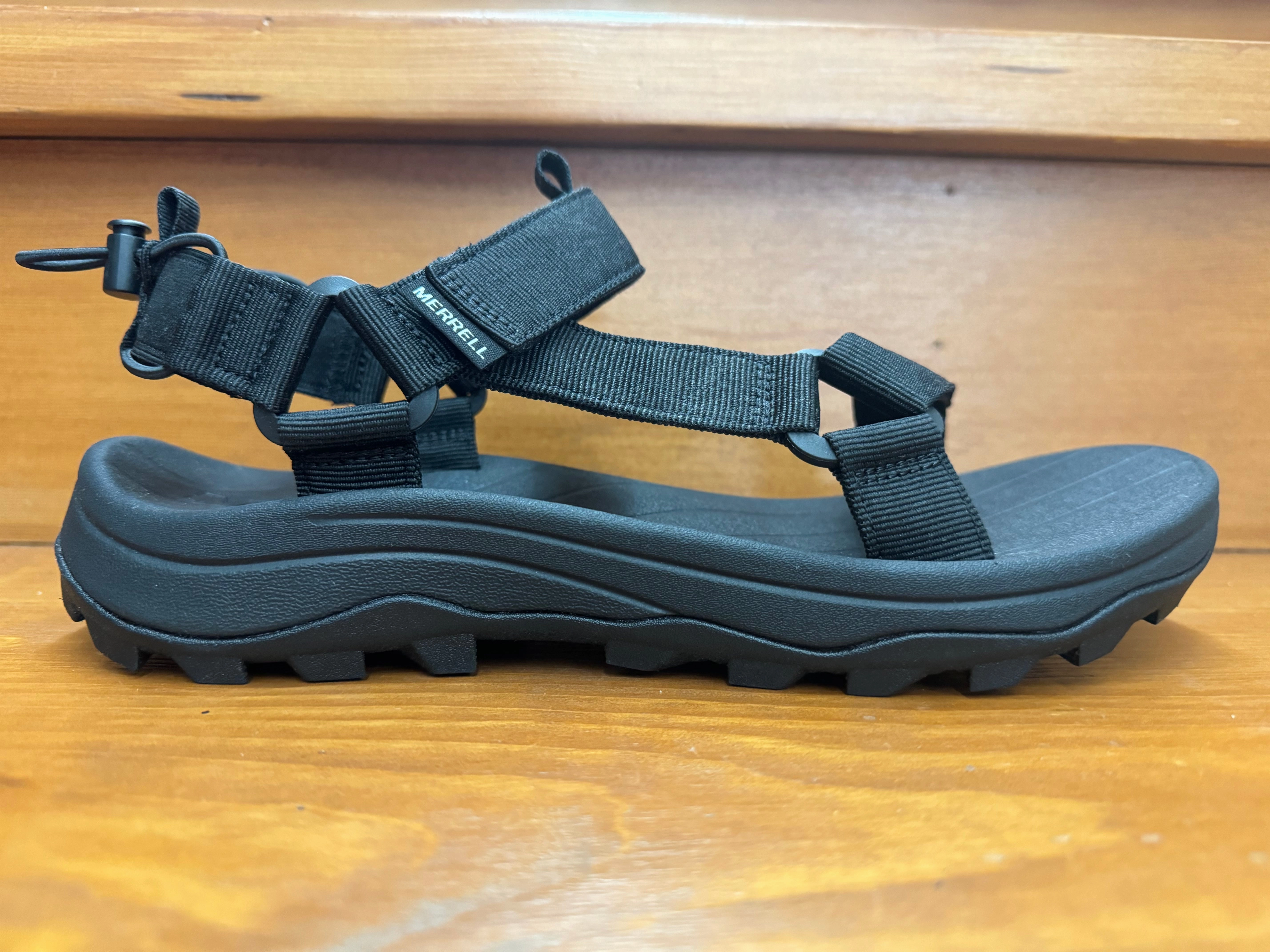 Breathable Travel Sandals Wedge Sole Merrell Speed Fushion Web Sport Black J006181