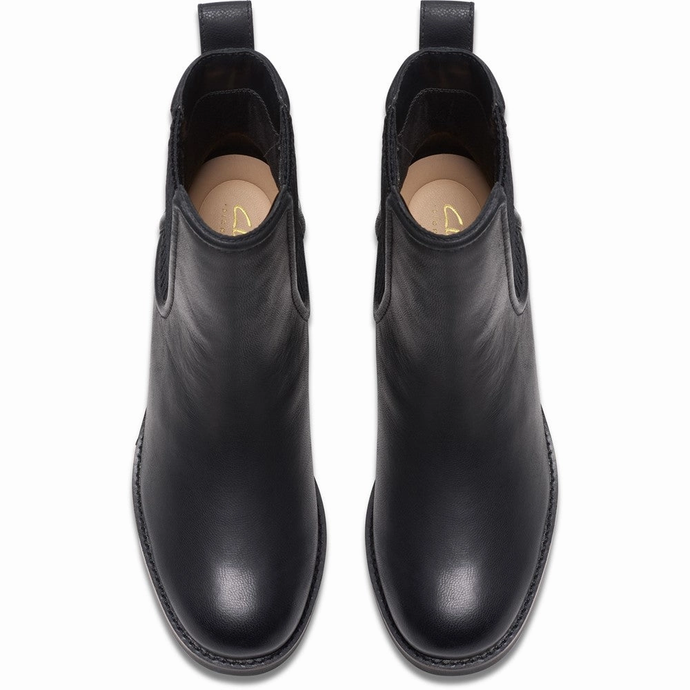 Clarks Chamberly Top Boots Casual Support Vegan Material
